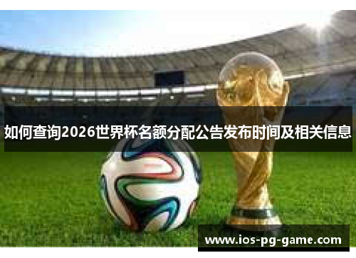 如何查询2026世界杯名额分配公告发布时间及相关信息